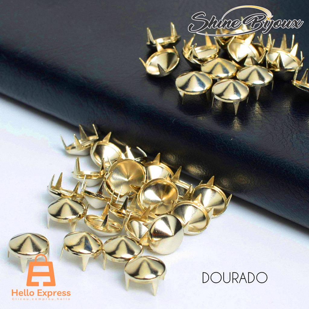 Tacha cravo mini Spike  7mm metal antioxidante Baxman 200UND para jeans couro e muito mais