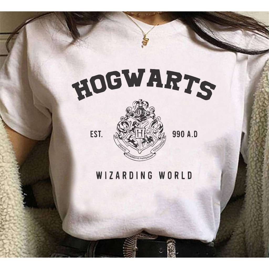 Camiseta Premium Hog Warts Magia Wizarding World 100% Algodao Hog Warts Unissex Envio Imediato