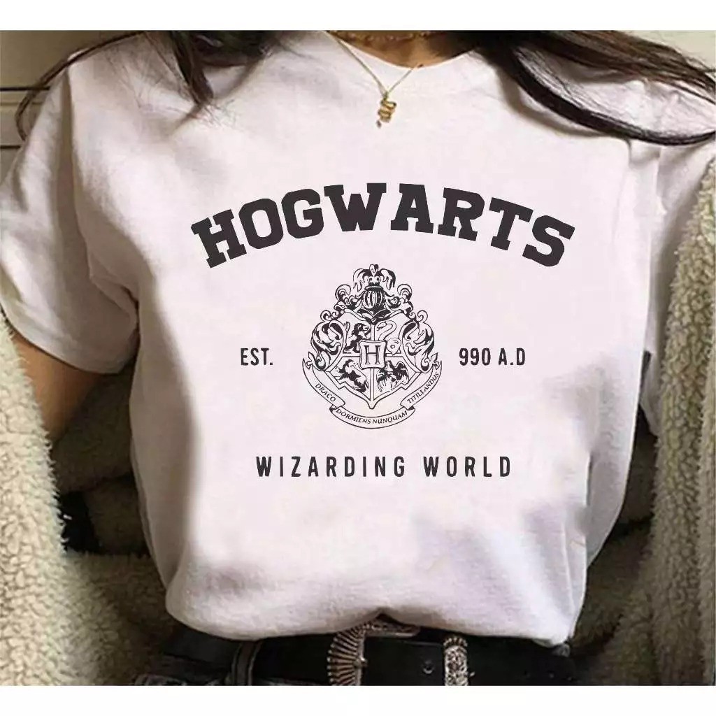 Camiseta Blusa Premium HogWarts Magia Wizarding World 100% Algodao Hog Warts Unissex
