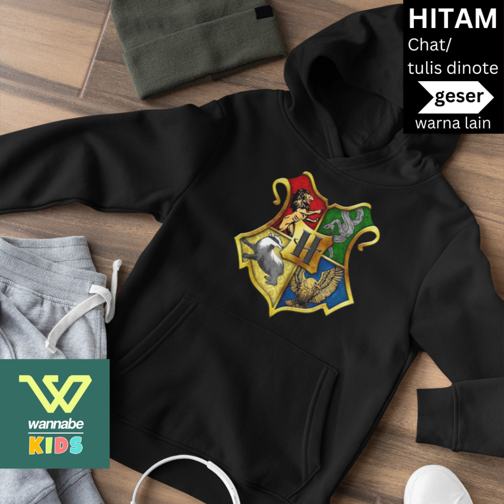 Suéter Infantil De Algodão Everyday Magic HOG WARTS Com Capuz De 4 A 15 Anos De Lã Premium