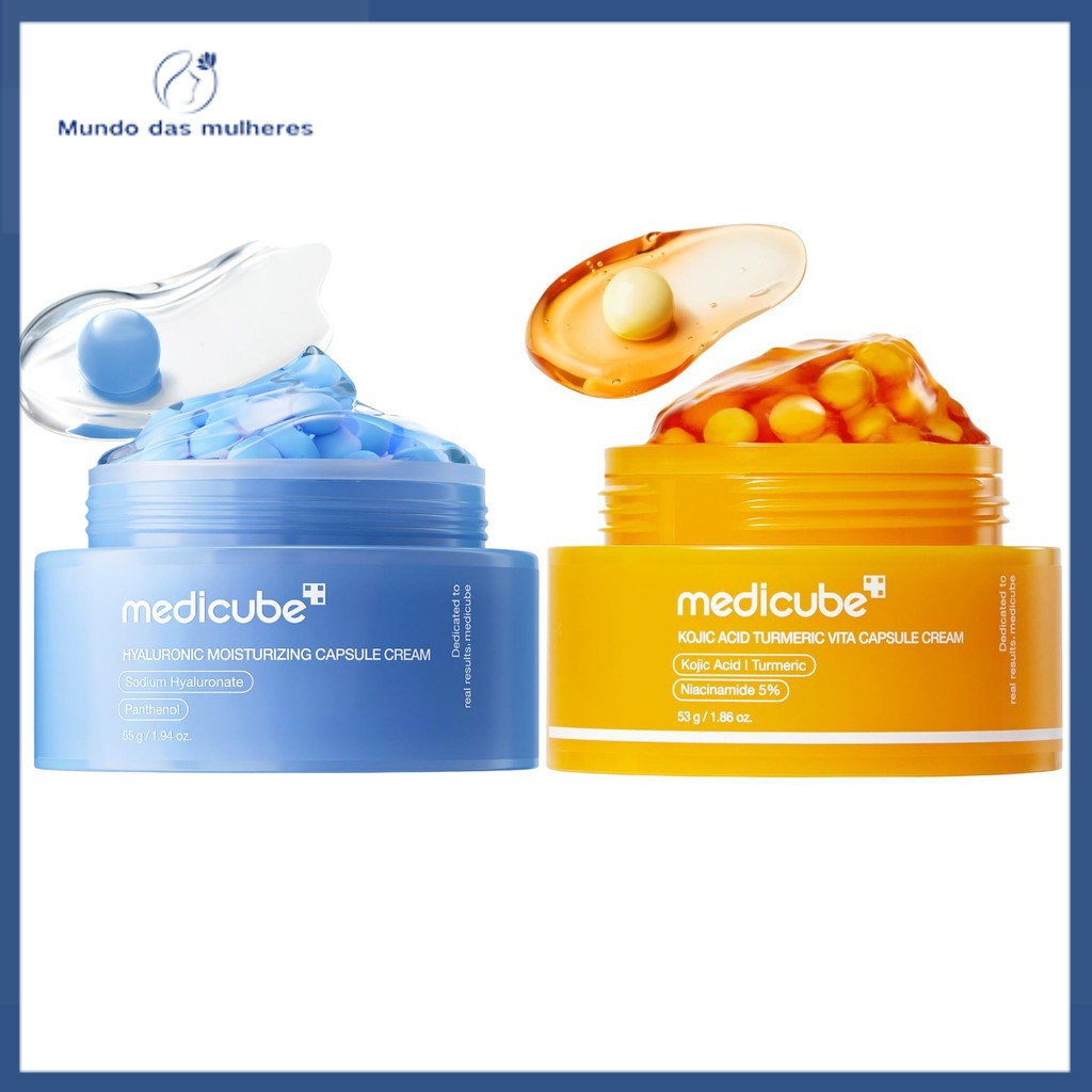 Medicube Hyaluronic Moisturizing Capsule Cream 55g + Kojic Acid Turmeric Vita Capsule Cream 53g