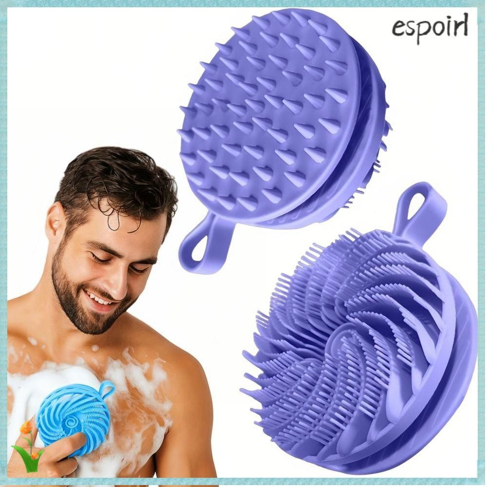 Escova De Banho De Cerdas Macias ESPOIR , Shampoo Corporal De Limpeza De Silicone Macio , Massagem Portátil Multifuncion