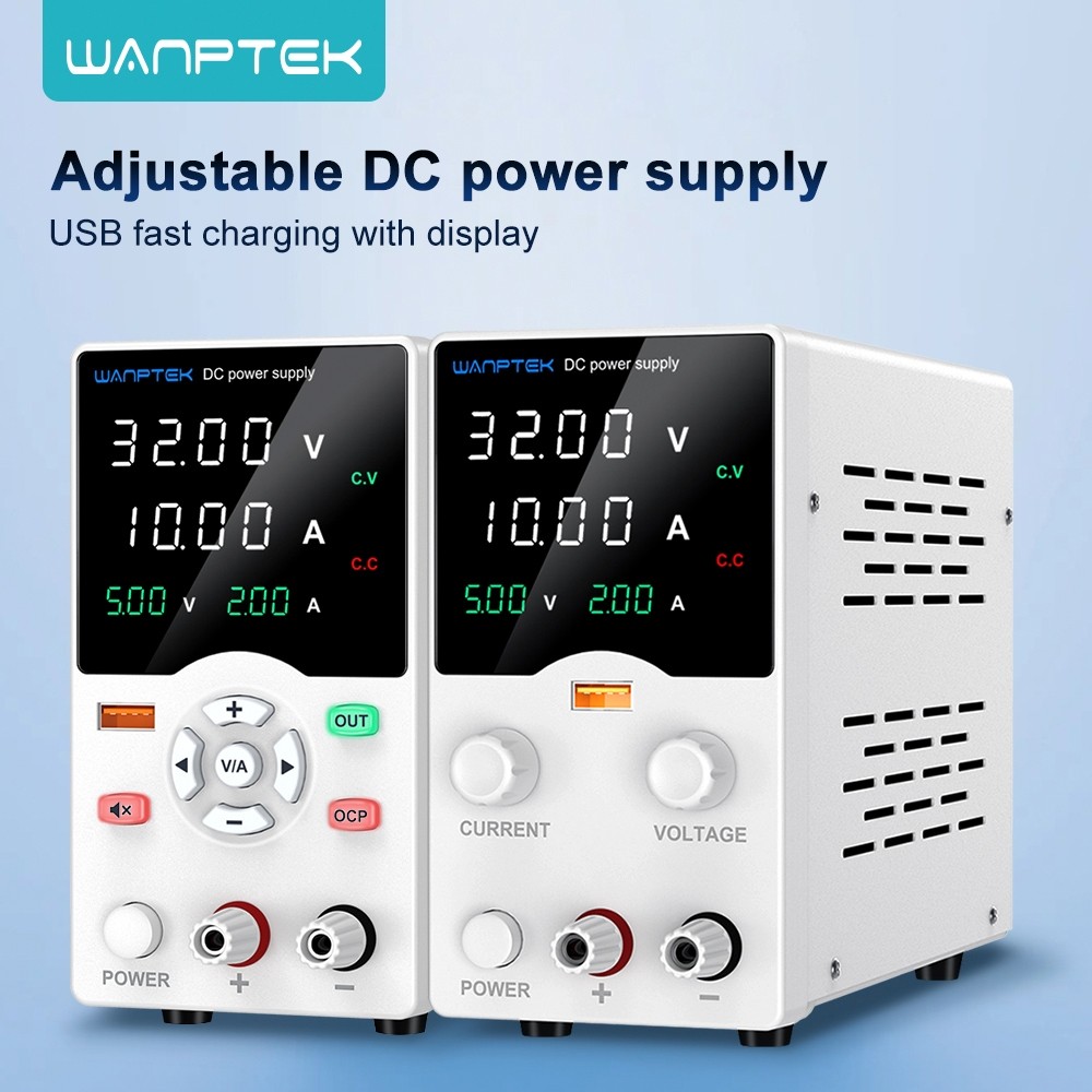 Fonte de Bancada Wanptek GA3010 32V 10A 320W 4 Dígitos Branco
