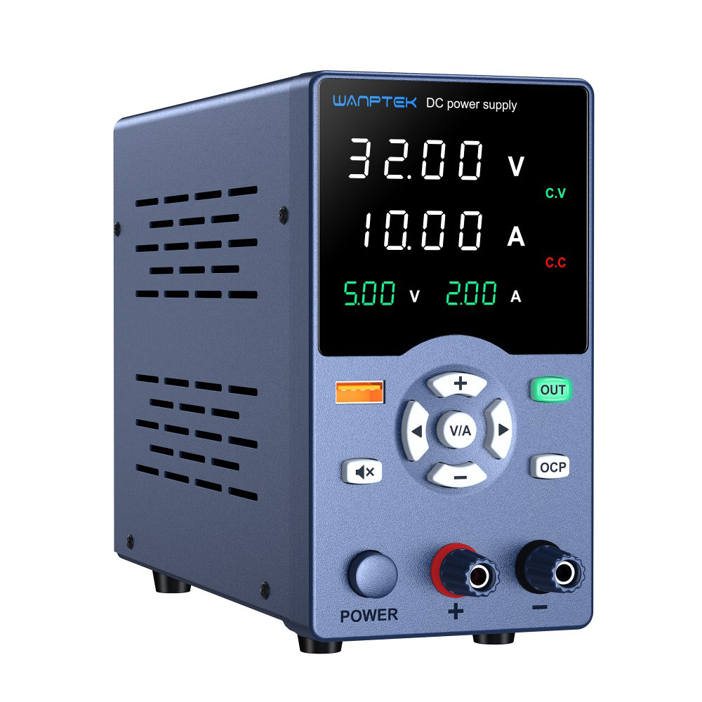 Fonte de Bancada Wanptek GC3010 32V 10A 320W 4 Dígitos Azul