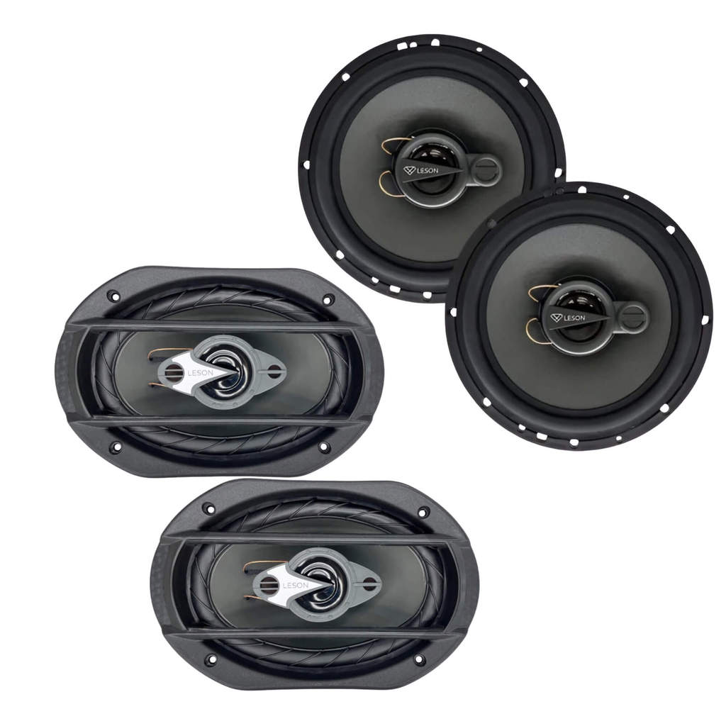 Kit Qualidade e Potência Leson: Alto-Falantes LD69-TX 6x9 320W + Alto-Falantes LD6-TX 6