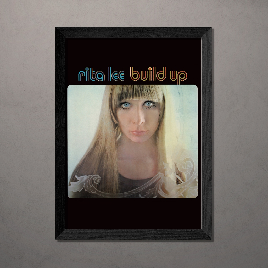Quadro decorativo Rita Lee Build Up A4 com vidro
