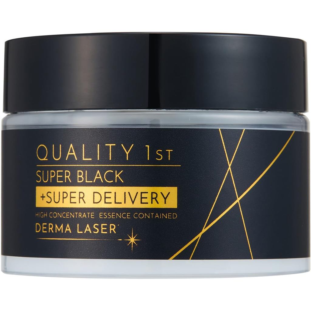 Quality 1st DERMA LASER Super Black VC100 Cream Vitamin C Ceramide Pore Care Moisturizing Cica Tea Tree Made in Japan