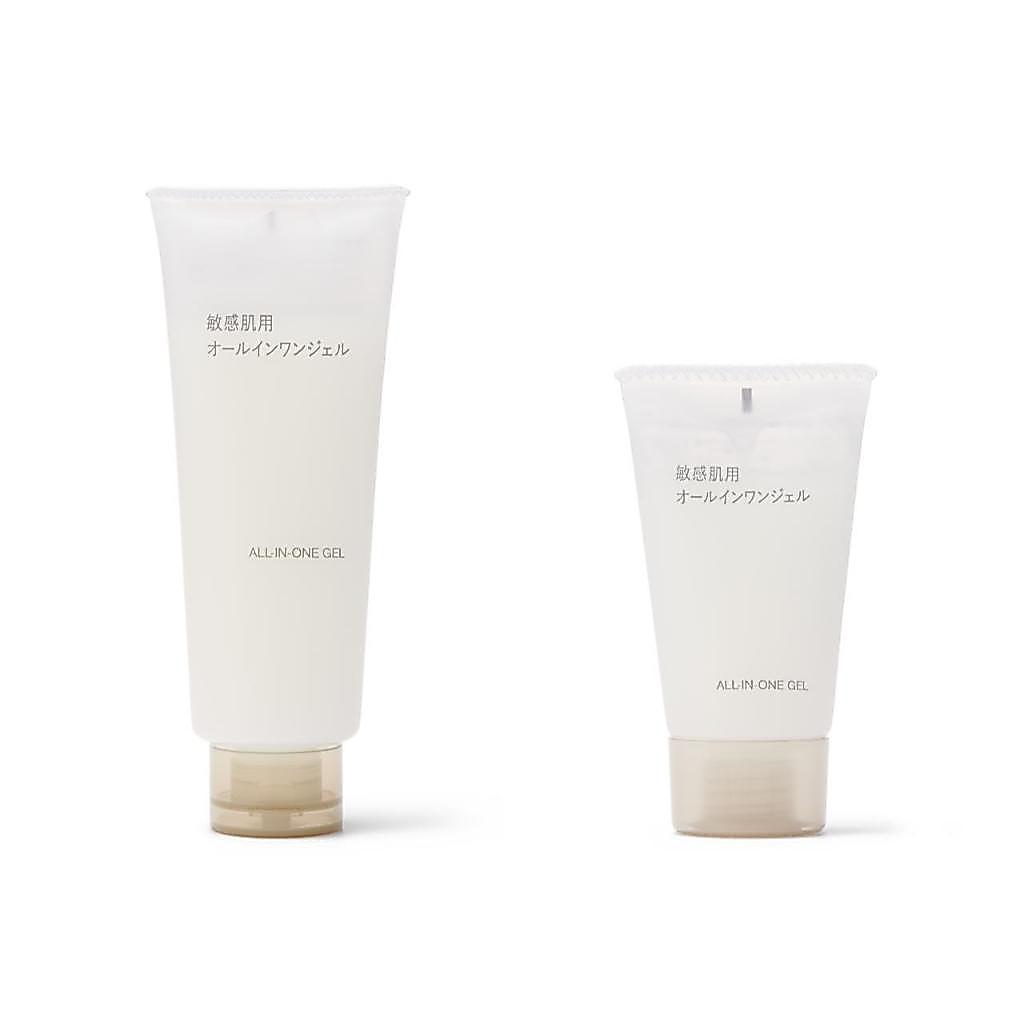 MUJI Sensitive Skin All-in-One Gel 150g 30g Ceramide Amino Acids Plant Extracts Moisturizing Low Irritation from Japan