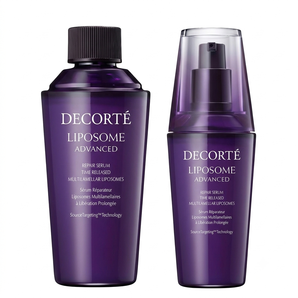 DECORTÉ Liposome Advanced Repair Serum Facial Booster Essence Hydrating Radiant Skin Penetrating Moisturizing Japanese