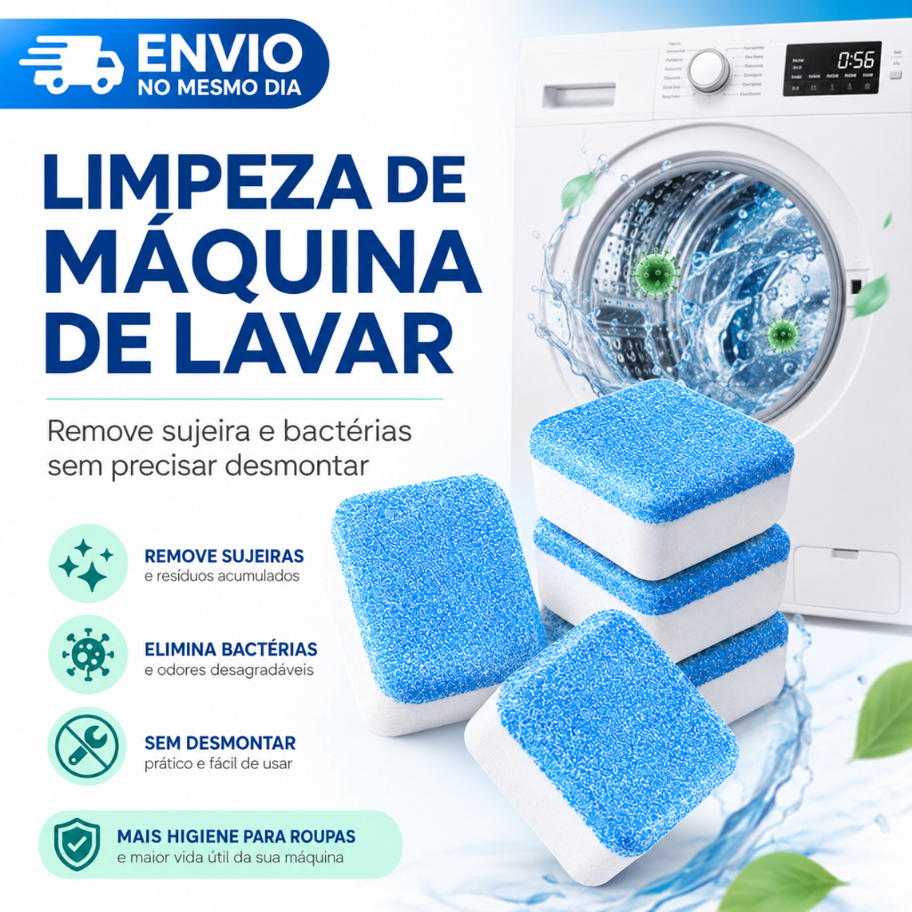 Washing Machine Effervescent Tablets Deep Cleaning Sterilization and Odor Remover Kit 12 24 36 Un