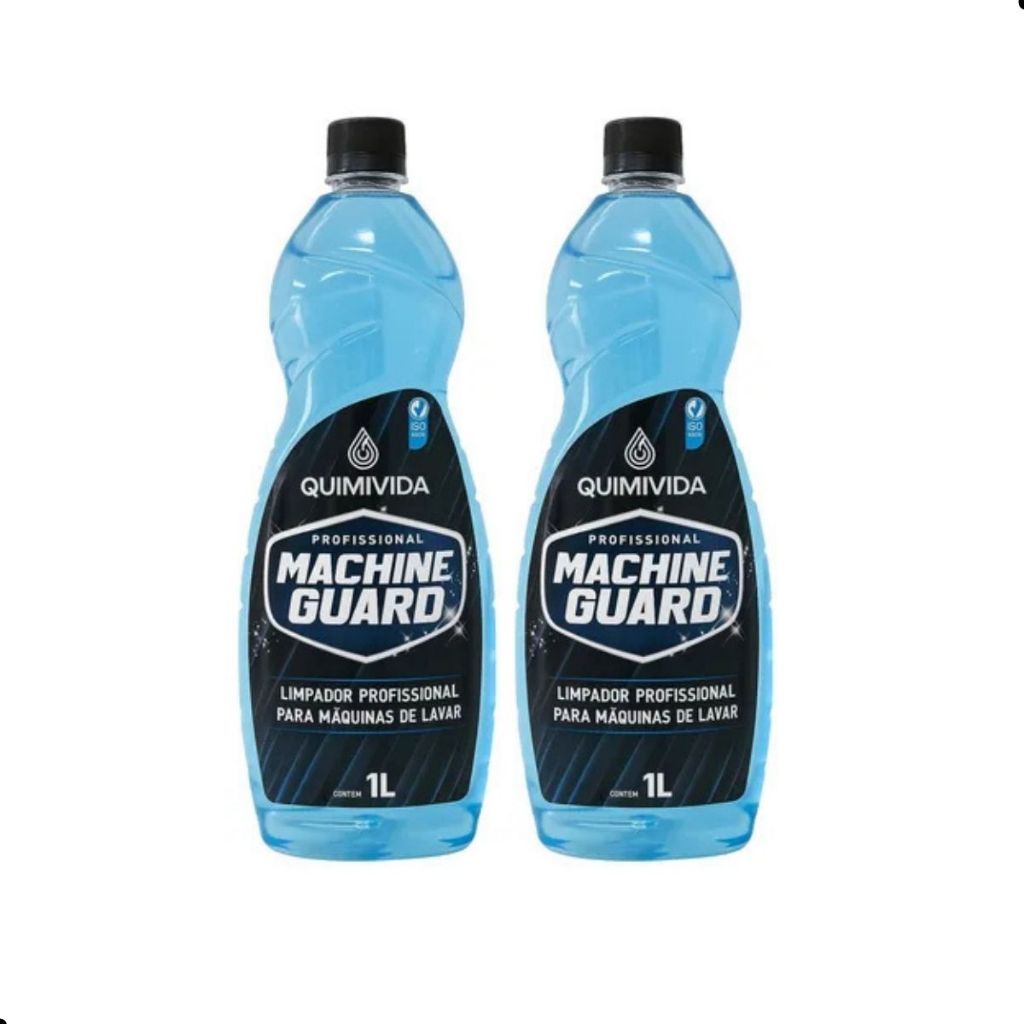 2 Unidades De Machine Guard 1l Limpador Profissional para Máquinas de Lavar
