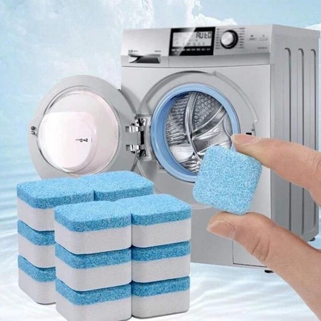Washing Machine Tablet Cleaner Kit, Solid Effervescent Tablet for Removing Stains,