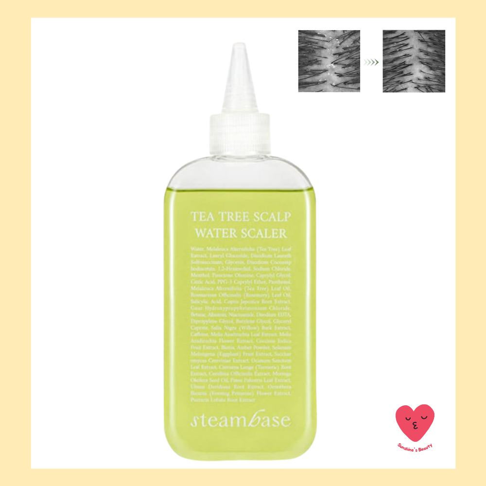[steam base] Tea Tree Scalp Water Scaler | Limpeza profunda do couro cabeludo 250ml