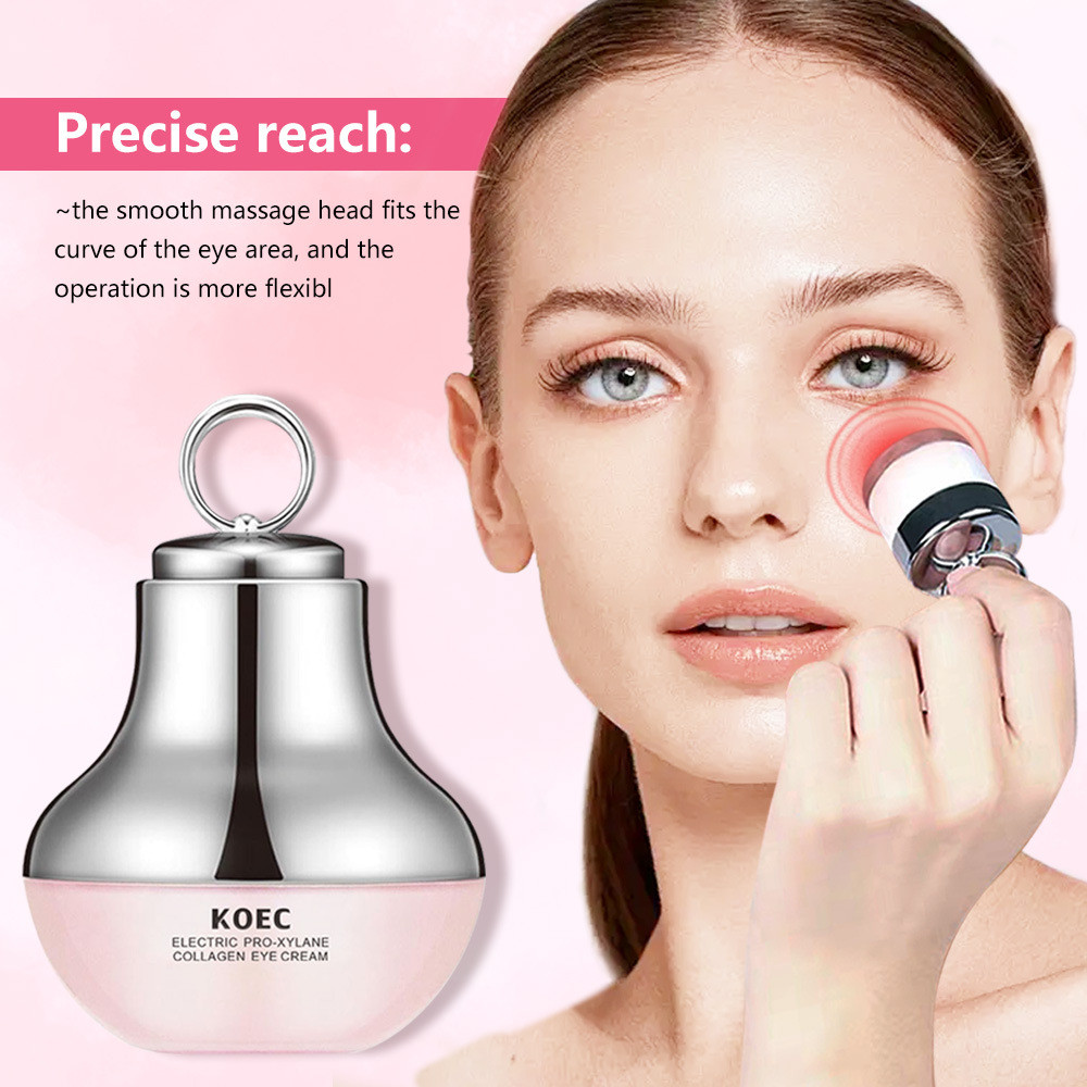 30g De Peptídeo De Colágeno E Creme Para Os Olhos De Massagem Elétrica-Hidrata , Firma Reduz Rugas Com Vibração Calmante
