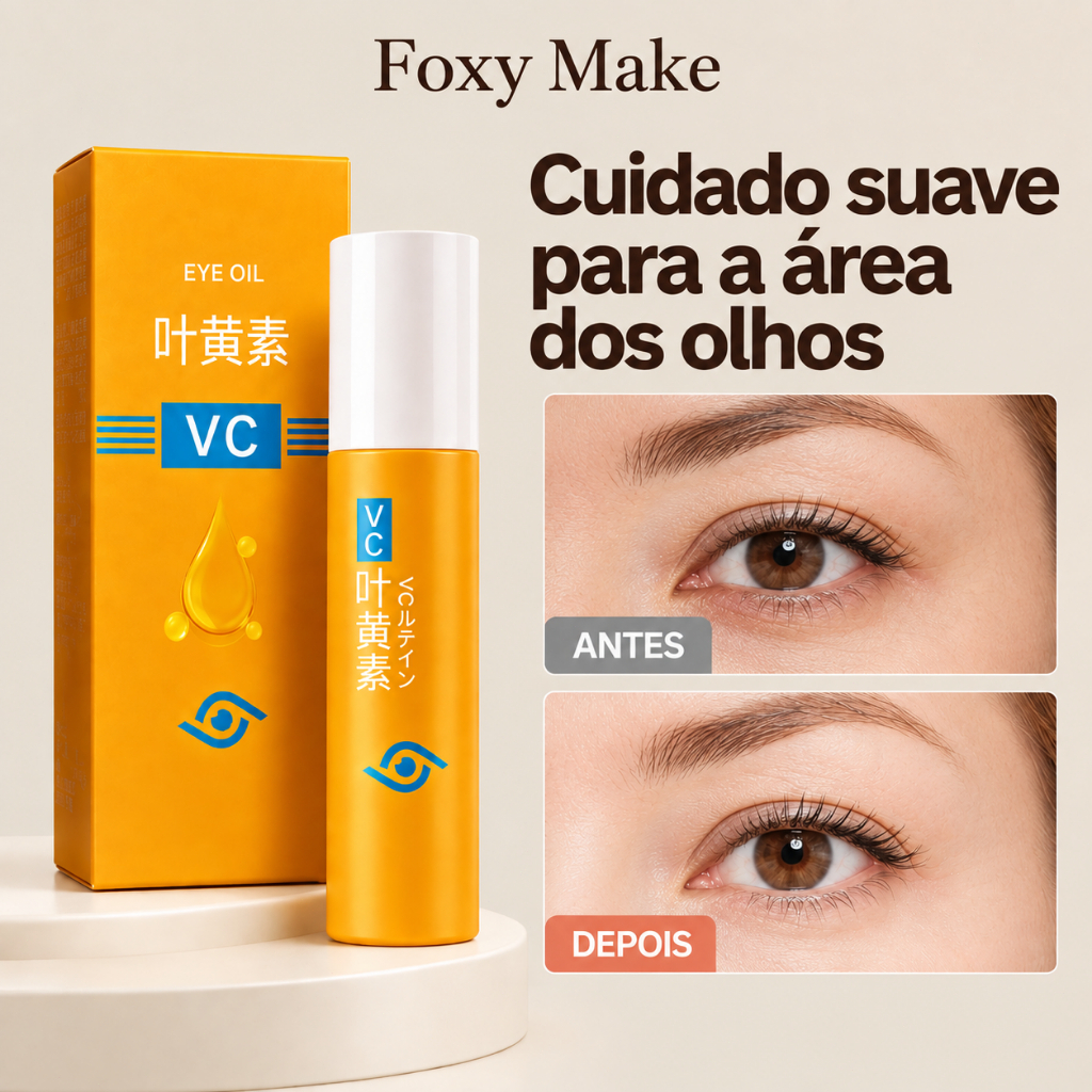 VC Lutein Eye Oil , Roller Massage , Reduz Linhas Finas E Olheiras , Ilumina Firma