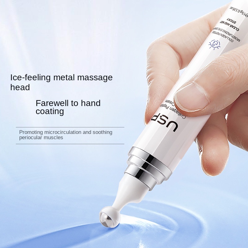 Creme Hidratante De Colágeno Peptídeo Para Os Olhos Rolo Firmador Massagem Roll-Up