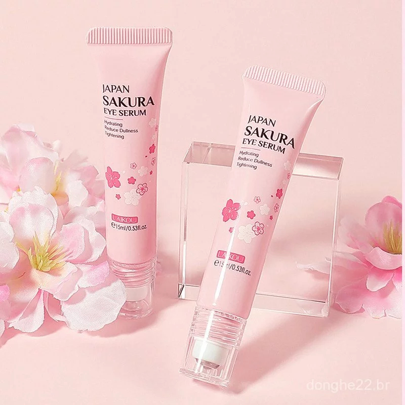 Laikou sakura soro para os olhos, rolo de massagem, ácido hialurônico, cuidados com a pele, creme hidratante para olheir