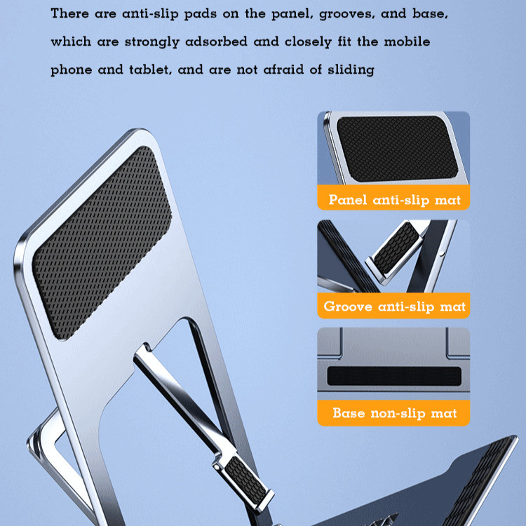 【Design Multifuncional】[Multi-Purpose Use] Versatile Phone Holder Portable Stand para Smartphones/iPad/Streaming ao Vivo