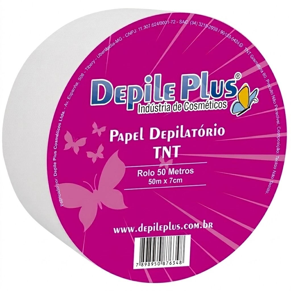 PAPEL DEPILATÓRIO TNT DEPILE PLUS ROLO C/ 50 METROS - DEPILE PLUS