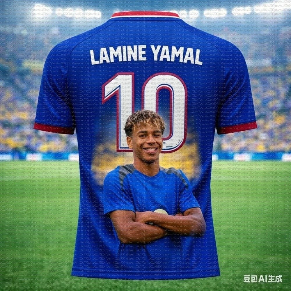 2026 Yamal Style Verão 3D Impresso Camisa De Futebol Sportswear Camiseta De Secagem Rápida E Respirável Adequado Para Nó