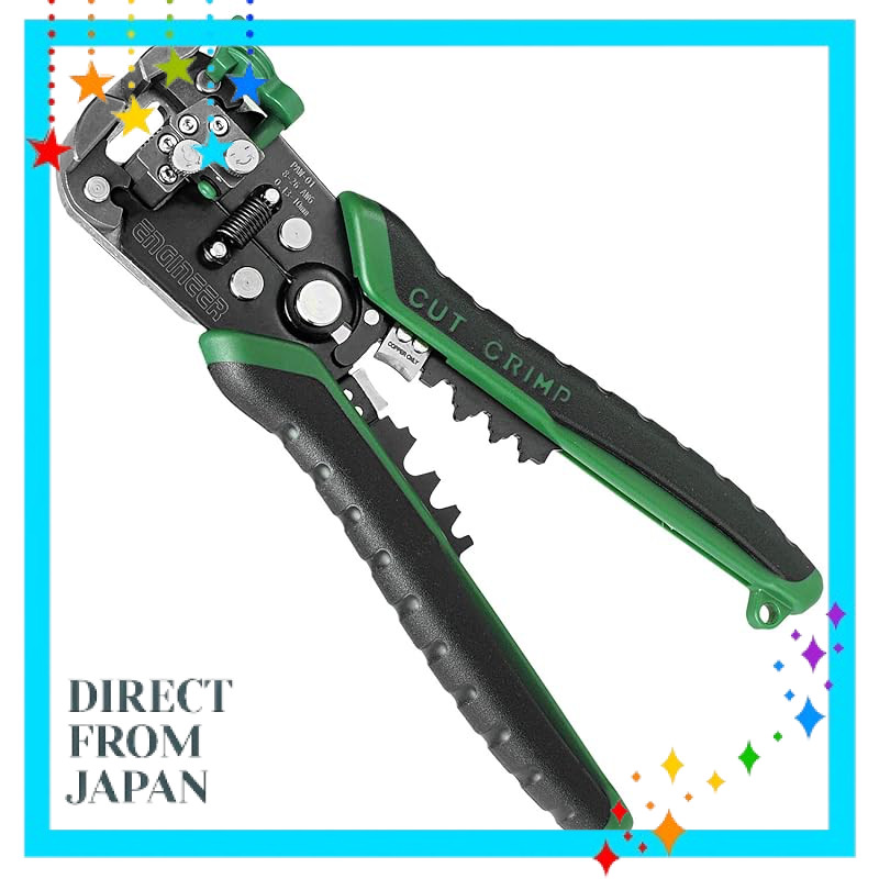 ENGINEER Multi-Wire Stripper with Automatic Wire Gauge Adjustment - Suitable for Electrician License Exam No. PAW-01, PA