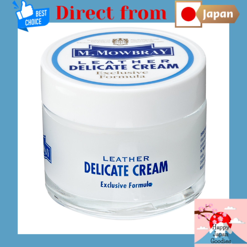 [M. MOWBRAY] Nourishing & Conditioning Cream for Shoes and Leather Goods — Soft Leather Compatible Delicate Emulsion Cream — Less Likely to Stain — Suitable for Vegetable-Tanned Leather [Direct from Japan]
