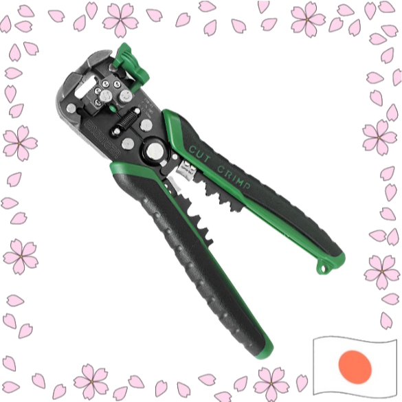 ENGINEER Multi-Wire Stripper with Automatic Wire Gauge Adjustment - Suitable for Electrician License Exam No. PAW-01, PA【Enviado diretamente do Japão】