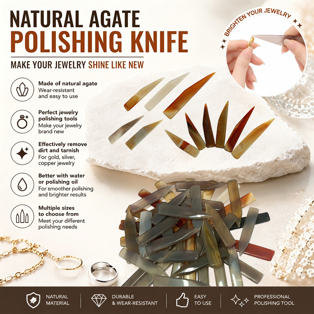 Agate polishing tool, used for polishing gold and silver jewelry