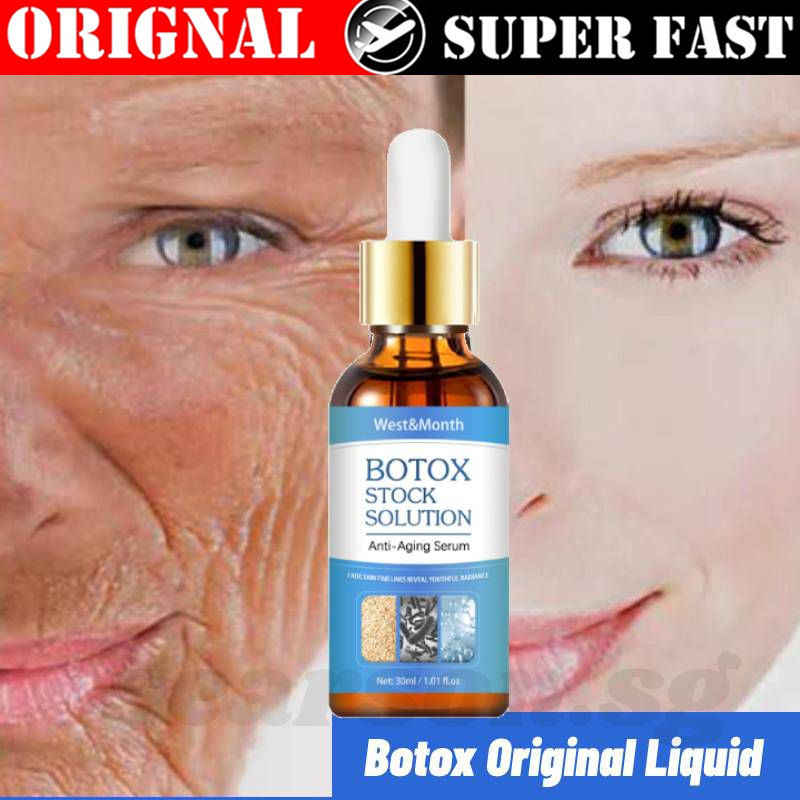 Em Estoque Botox Original Liquid Retinol Face Serum Firming Collagen Anti-aging Fading Dark Spots Whitening Essence Faci
