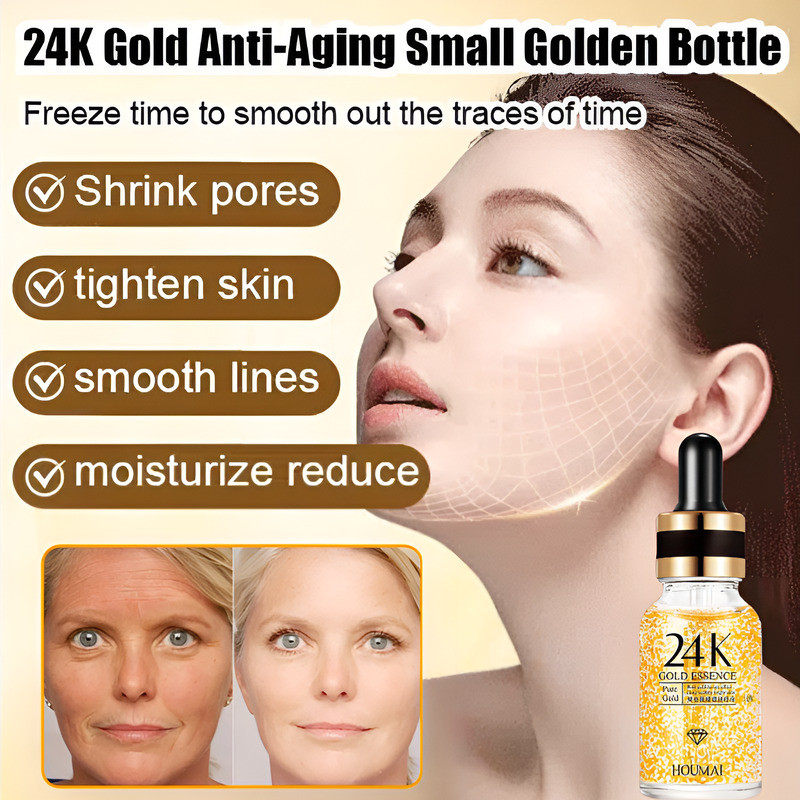 [Luxo em Cada Gota] | Serum Emas Mewah Anti Aging Premium | Serum/24K Ouro/Anti-Idade/Pele Brilhante/Rejuvenescedor