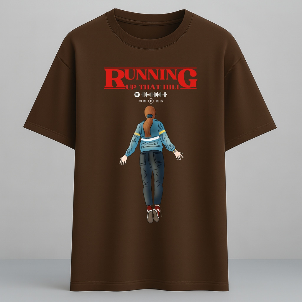 Camiseta Oversized Stranger Things Max Running Up That Hill