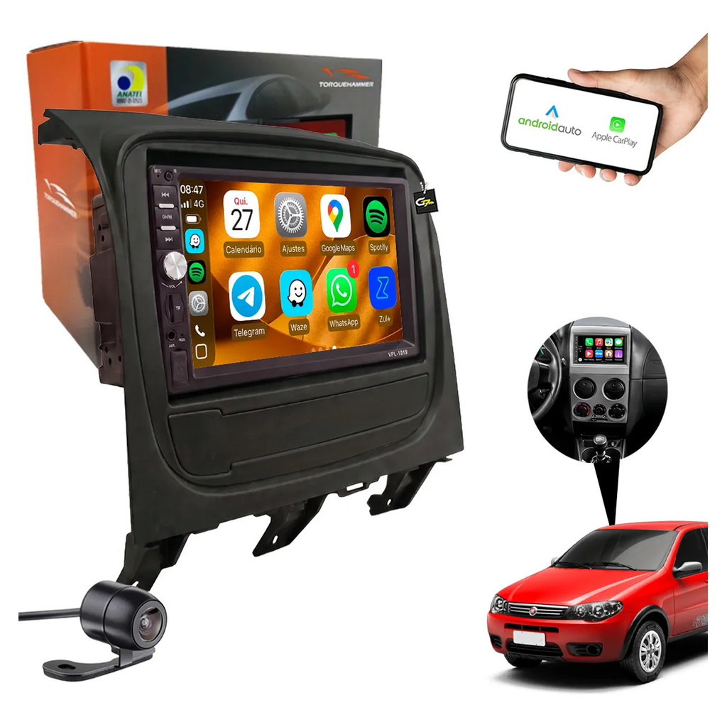 Central Torquehammer Palio Fire Way 7 Pol Bluetooth Com Botão