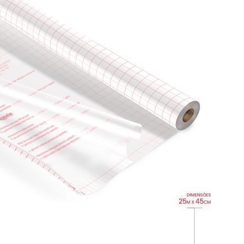 Papel Adesivo Contact Transparente Cristal 45cm 25m 60 Micras Win Paper