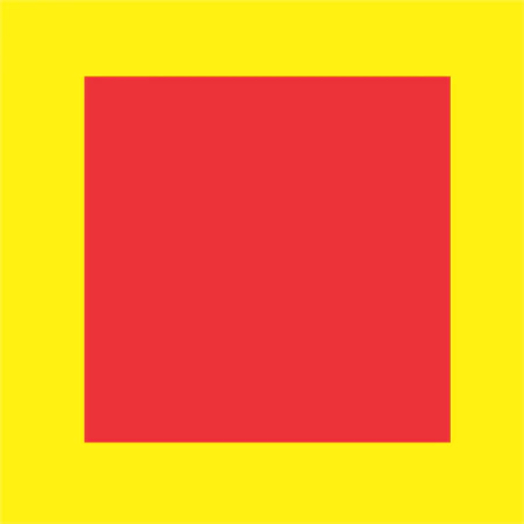 Adesivo Demarcação de Solo para Extintor -100x100 cm - Adesivo Vinil Resistente