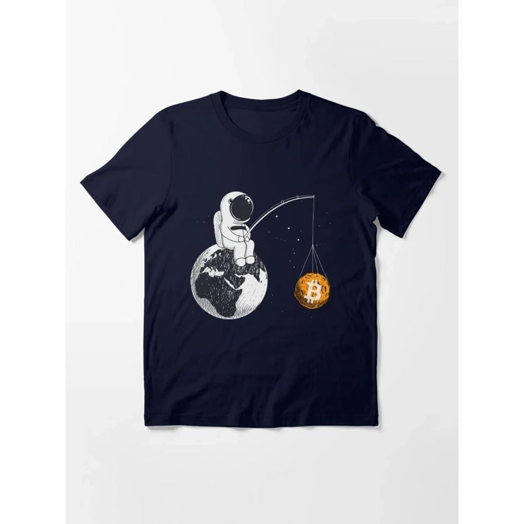 Camisa Camiseta com estampa do Bitcoin Astronaut