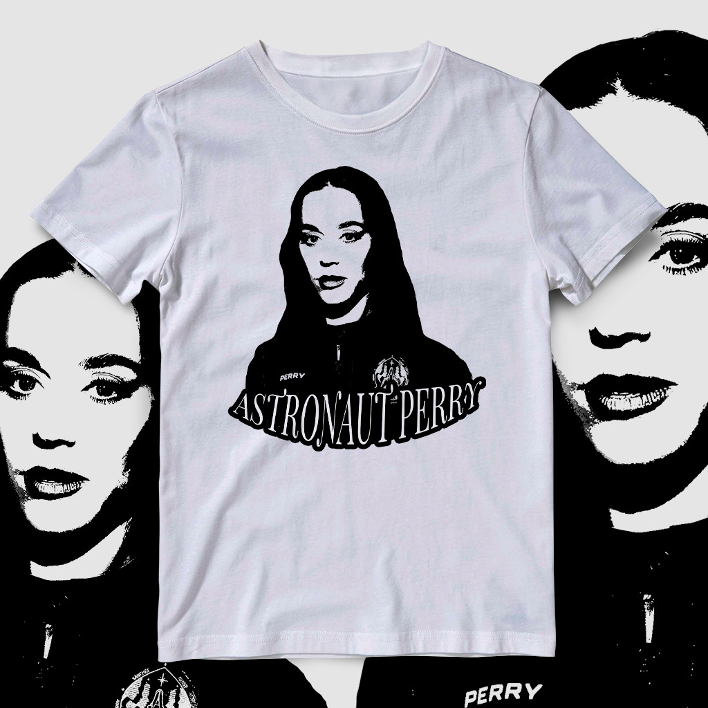 Camiseta Astronaut Perry (Katy Perry) de Algodão Unissex