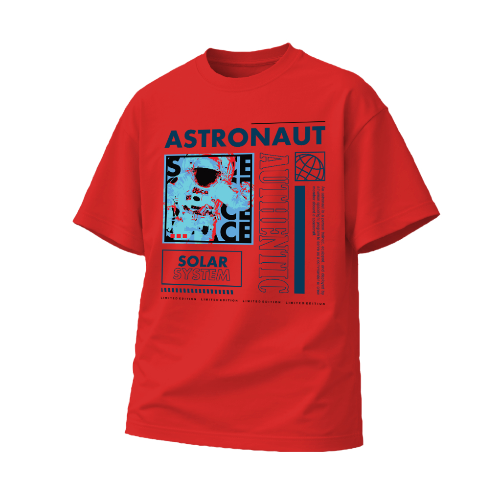 Camiseta Astronaut Solar System Masculina Estilo - Pra Quem Curte o Universo e o Estilo