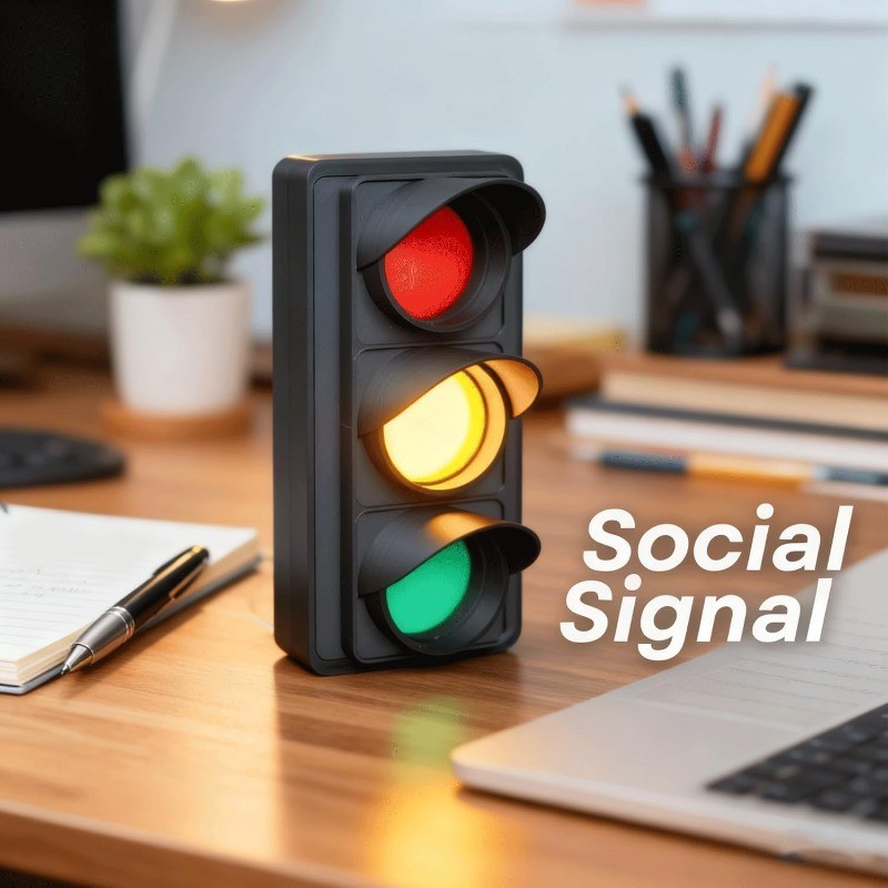 Semáforo Social Office Busy Indicador Home Room Mood Status Desk Lamp