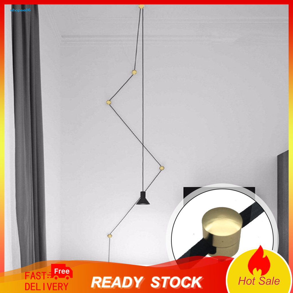 Desk Cord Organizer Easy Installation Cable Holder 4pcs Metal Clips for Ceiling Hanging Lamps Fixator Holders Charging P