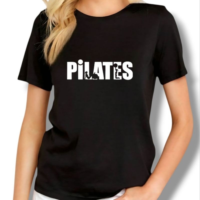 Camiseta Camisa 30.1 Tshirt  Baby look Feminina Algodão Premium Estamapa Pilates profissão Blusa Premium Envio Imediato