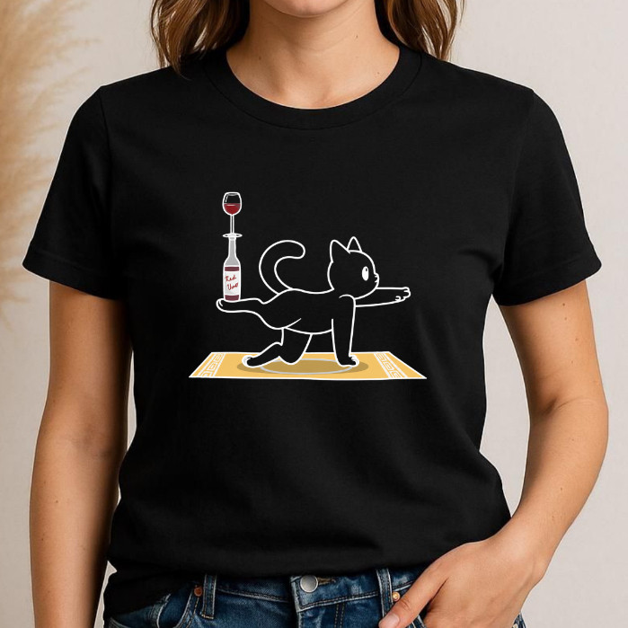 Camiseta Básica Desenhos Engraçados Meme Gato Petz Ioga Pilates 100% Algodão Premium Feminina Unissex Masculina