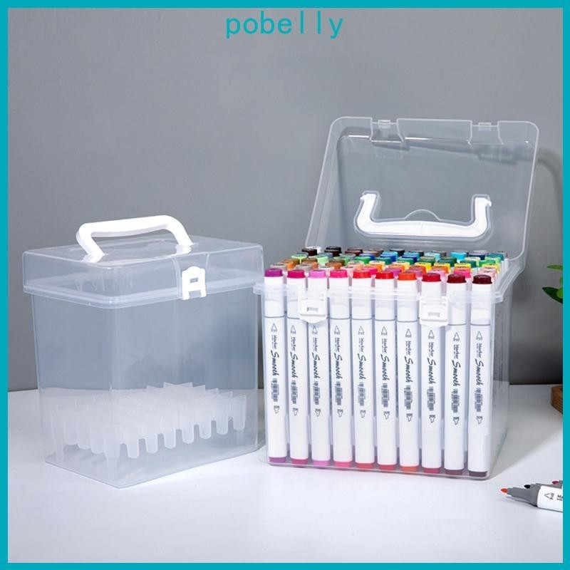 Organizador Caneta Portátil Pob Colorido Armazenamento Multi-slot Para Estojo Waterpr