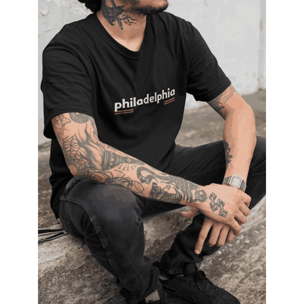 Camisa Masculina Lisa philadelphia 100% Algodão com Reforço Ombro Estilo Sport Casual