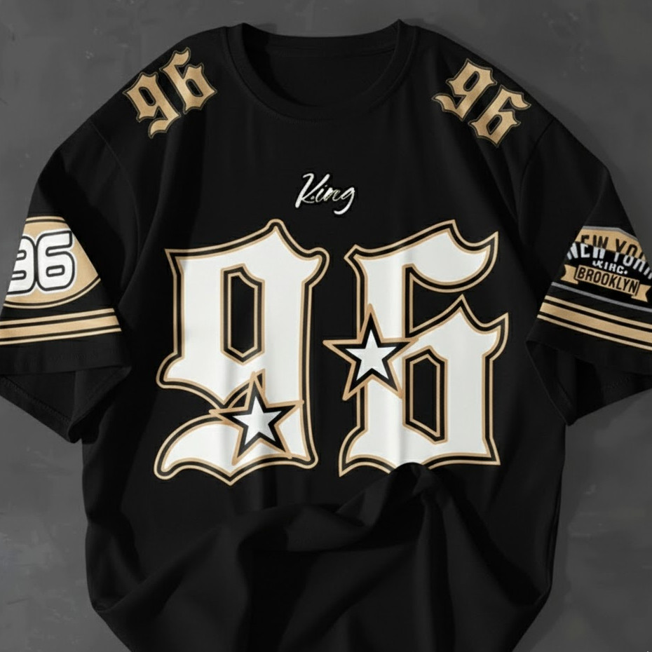 Camiseta Estampa Streetwar King 96 New York🖤⚡- Camisa de Malha 100% Algodão - Envio Imediato😉- Polar Clothing Store