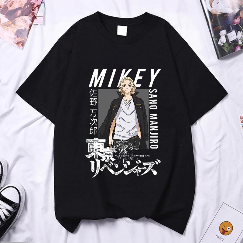 Camiseta Unissex Tokyo Revengers Mikey Anime - Camisa de Malha 100% Algodão - Envio Imediato - Polar Clothing Store
