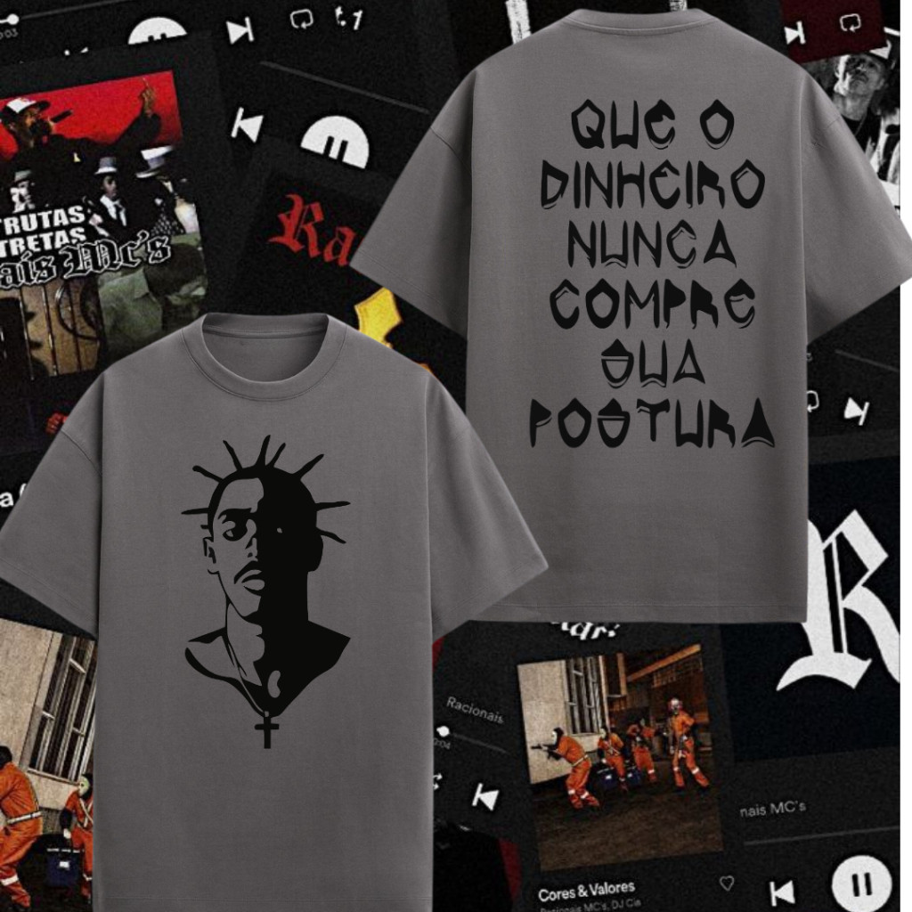 Camiseta Sabotage Racioanis O Rap é Compromisso Camisa 100% Algodão Envio Imediato Polar Clothing Store
