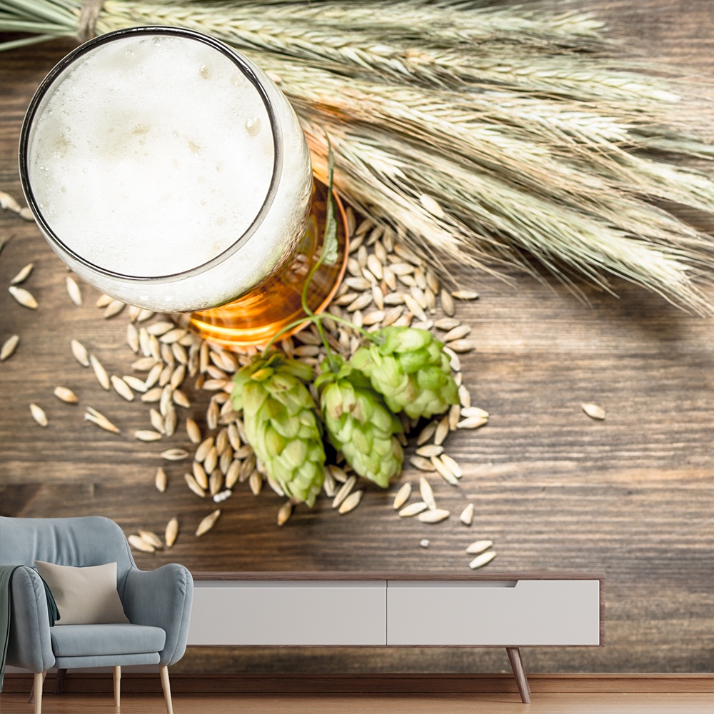Papel de Parede Cerveja Bebida Cervejeiro Bar Sala Painel - 314pc