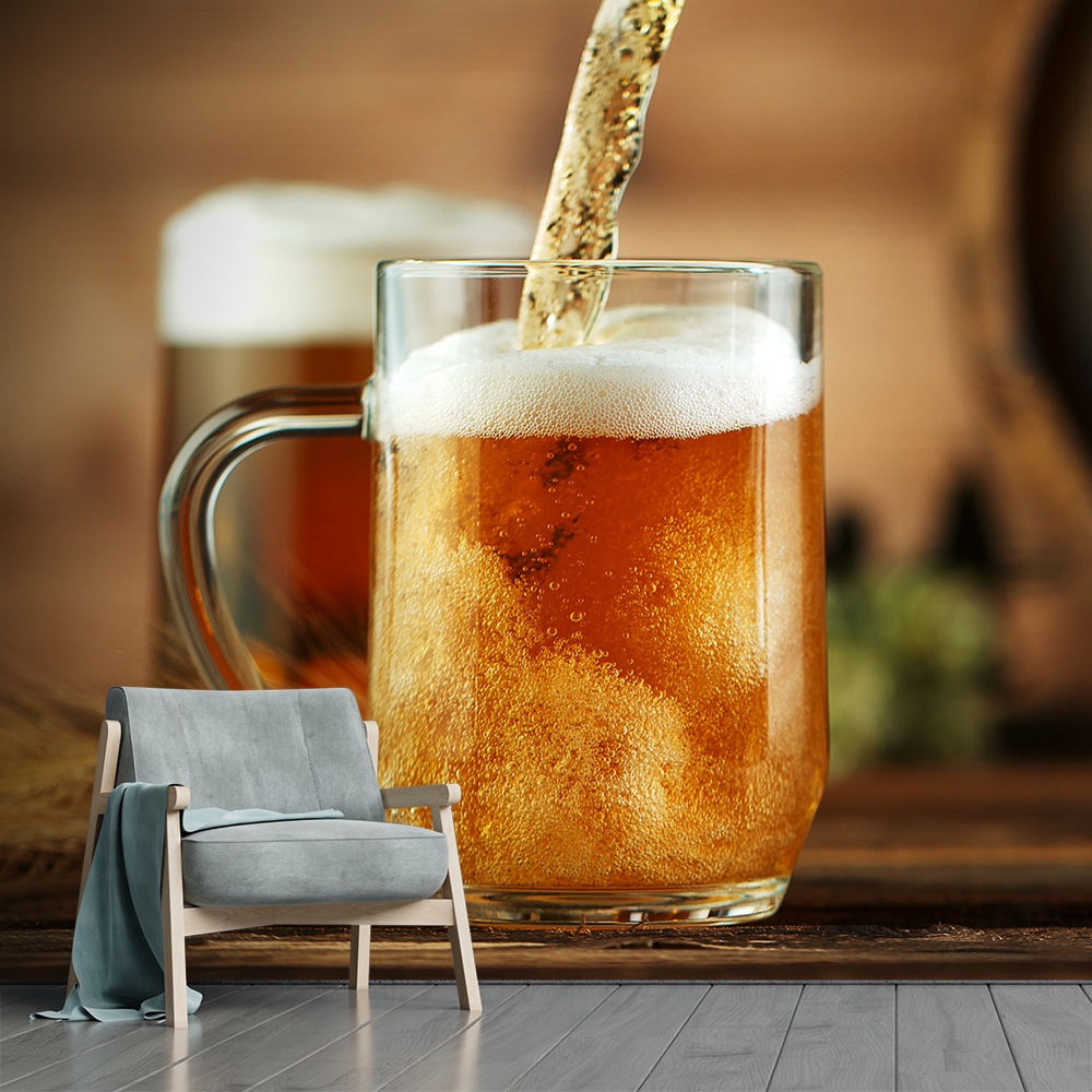 Papel de Parede Cerveja Bebida Cervejeiro Bar Sala Painel - 318pc