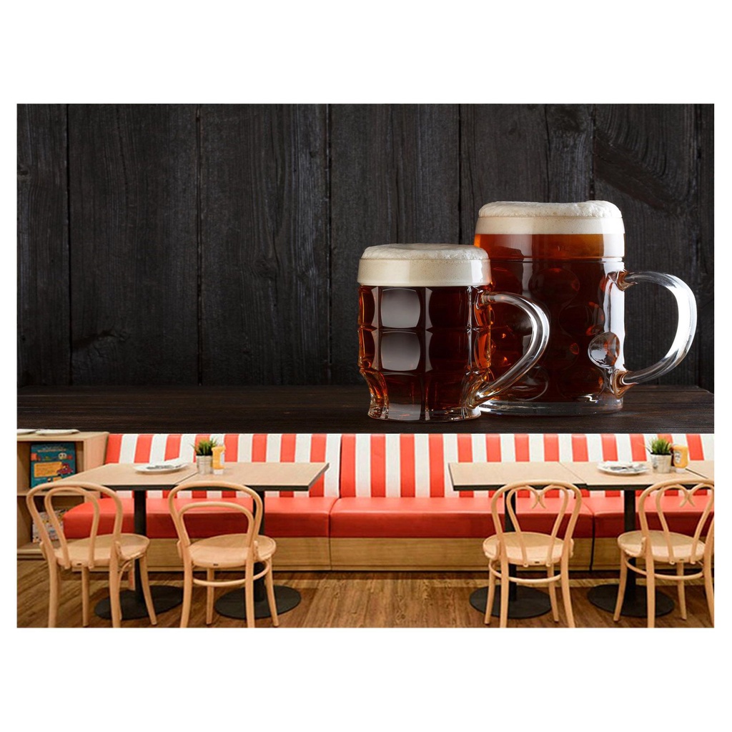 papel de parede Cerveja bebida canecas chopp 3D 7,5m² AL89