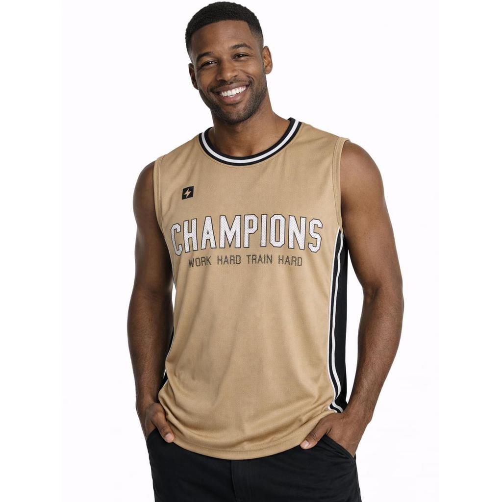 Camiseta Regata Running Masculina CAQUI